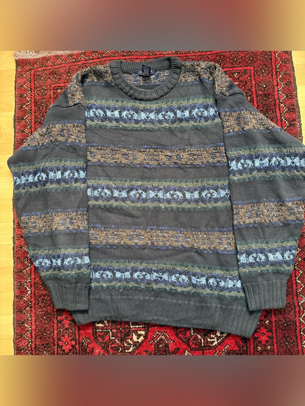 GANT Vintage Knit Crewneck Sweater Mens Size Large